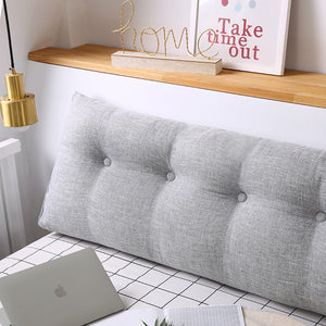 Soga 2 X 150cm Silver Triangular Wedge Bed Pillow Headboard Backrest Bedside Tatami Cushion Home Decor