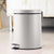 Soga 4 X Foot Pedal Stainless Steel Rubbish Recycling Garbage Waste Trash Bin Round 7 L White