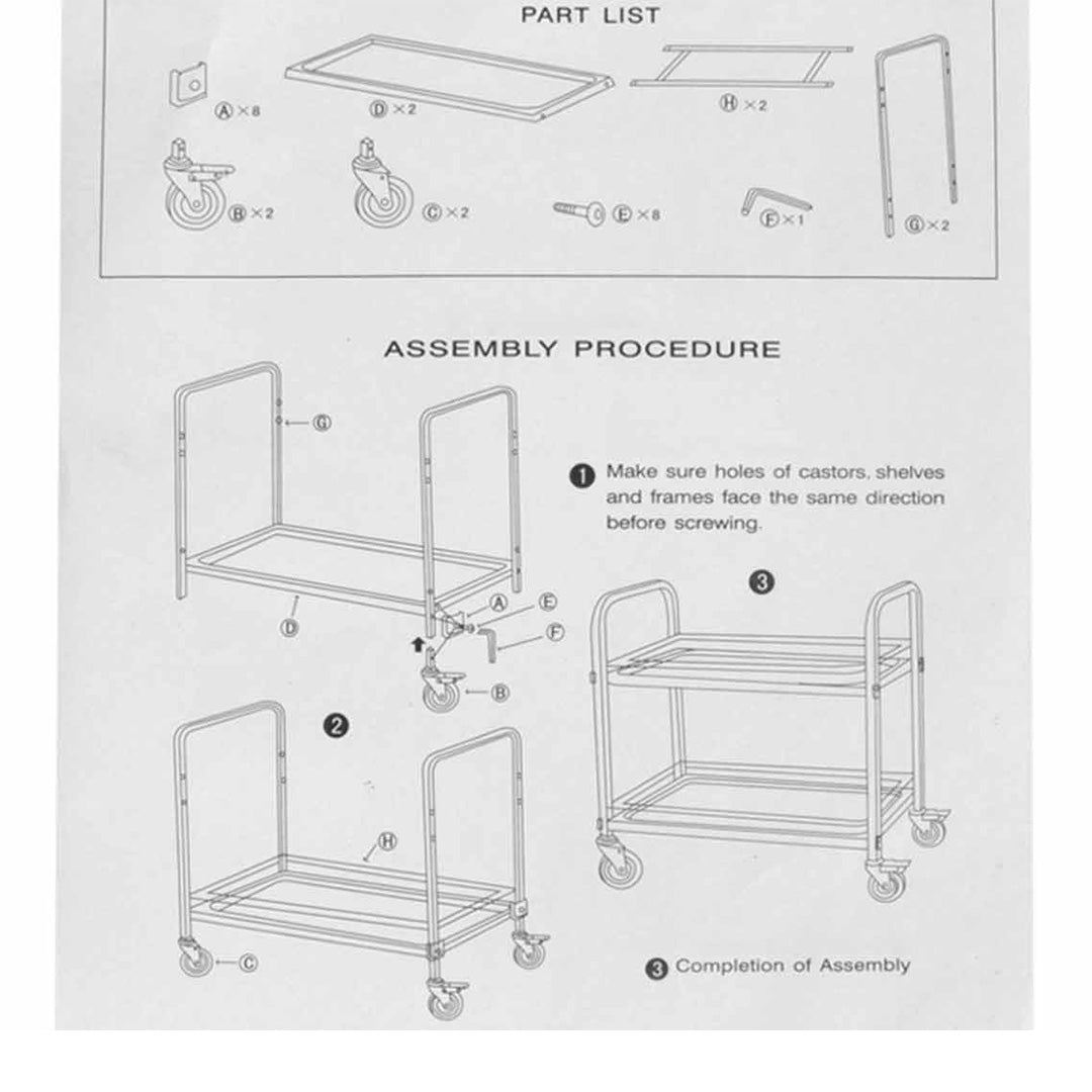 Soga 2 X 2 Tier 500x500x950 Stainless Steel Square Tube Drink Wine Food Utility Cart
