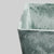 Soga 27cm Green Grey Square Resin Plant Flower Pot In Cement Pattern Planter Cachepot For Indoor Home Office