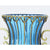 Soga 51cm Blue Glass Tall Floor Vase With 12pcs Artificial Fake Flower Set