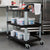 Soga 2 X 3 Tier 83.5x43x95cm Food Trolley Food Waste Cart Food Utility Mechanic Kitchen Small