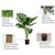 Soga 2 X 120cm Artificial Green Indoor Turtle Back Fake Decoration Tree Flower Pot Plant