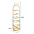 2X 6 Tier Bunny Ears Shape Gold Plated Metal Shoe Organizer Space Saving Portable Footwear Storage Shelf