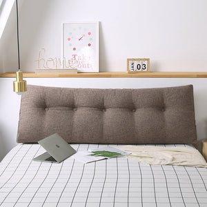 Soga 2 X 120cm Coffee Triangular Wedge Bed Pillow Headboard Backrest Bedside Tatami Cushion Home Decor