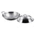 Soga 2 X 3 Ply 42cm Stainless Steel Double Handle Wok Frying Fry Pan Skillet With Lid