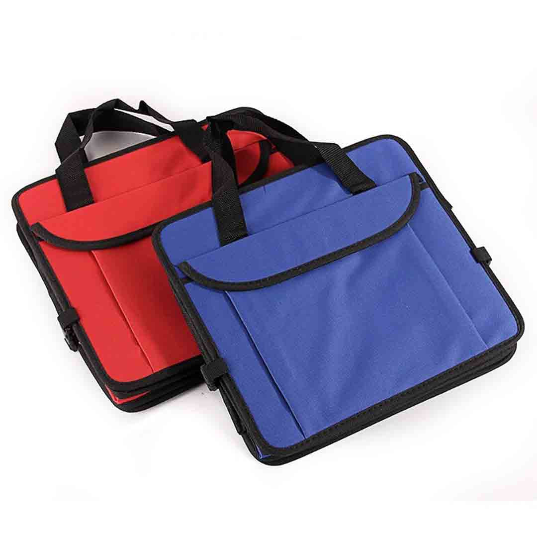 Soga Car Portable Storage Box Waterproof Oxford Cloth Multifunction Organizer Red