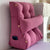 Soga 4 X 60cm Magenta Triangular Wedge Lumbar Pillow Headboard Backrest Sofa Bed Cushion Home Decor