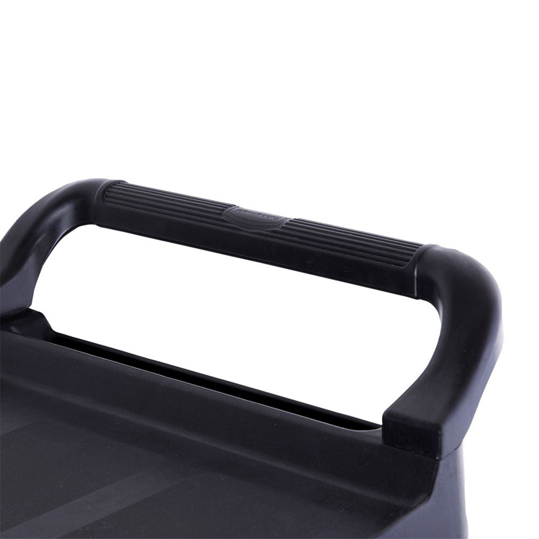 Soga 2 X 3 Tier Covered Food Trolley Food Waste Cart Storage Mechanic Kitchen Black