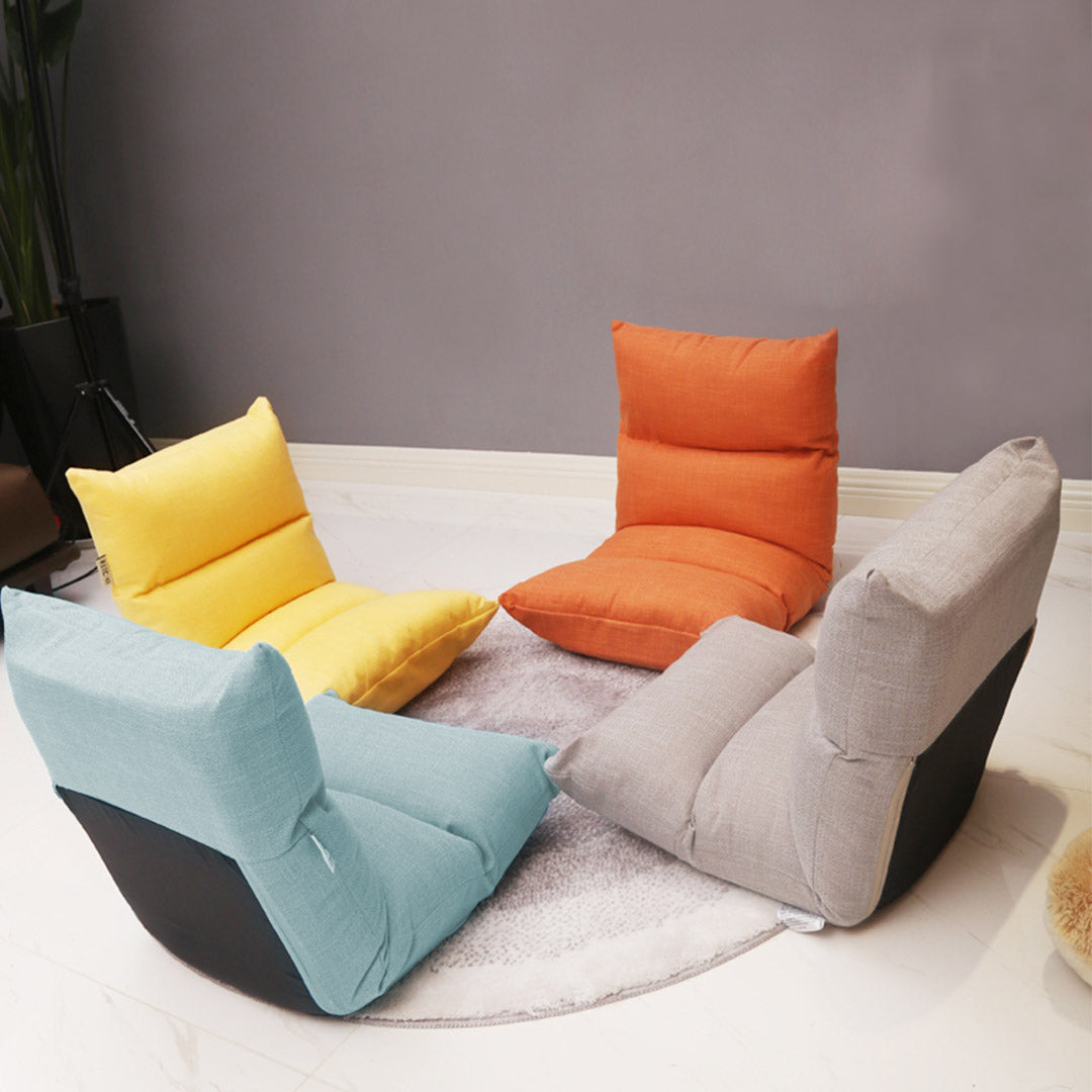 Soga Lounge Floor Recliner Adjustable Lazy Sofa Bed Folding Game Chair Mint Green