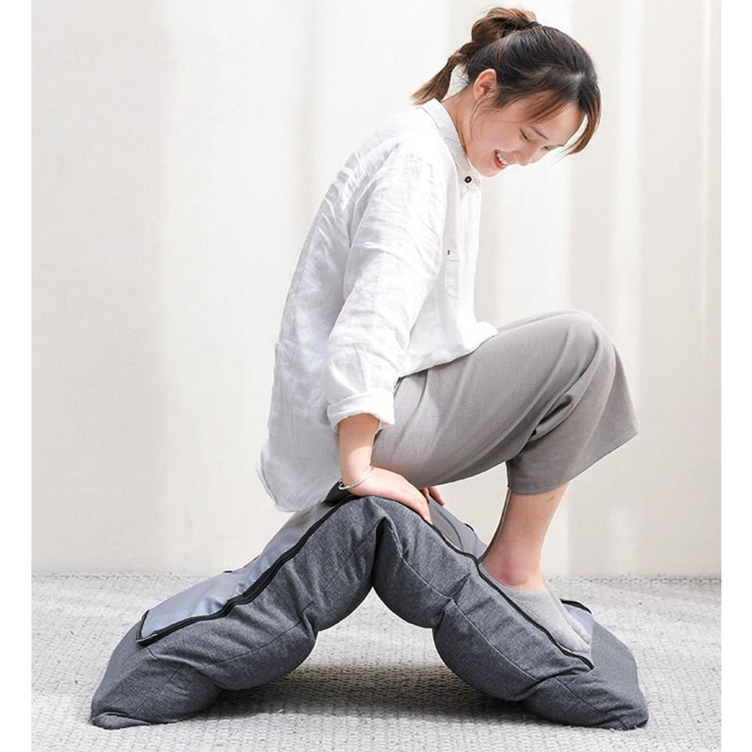 Soga 4 X Lounge Floor Recliner Adjustable Lazy Sofa Bed Folding Game Chair Grey