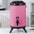 Soga 8 X 18 L Stainless Steel Insulated Milk Tea Barrel Hot And Cold Beverage Dispenser Container With Faucet Pink