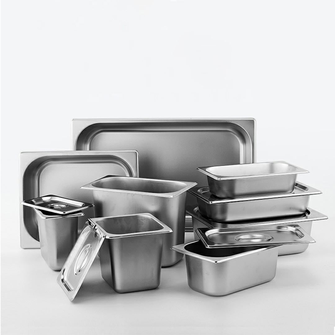 Soga 12 X Gastronorm Gn Pan Full Size 1/3 Gn Pan 6.5 Cm Deep Stainless Steel Tray