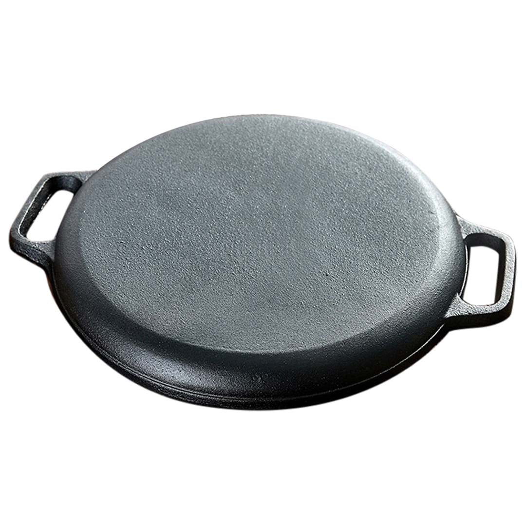 Soga Dual Burners Cooktop Stove, 30cm Cast Iron Frying Pan Skillet And 28cm Induction Casserole
