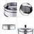Soga 2 X 5 Tier Stainless Steel Steamers With Lid Work Inside Of Basket Pot Steamers 28cm