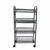 Soga 2 X 4 Tier Steel Black Bee Mesh Kitchen Cart Multi Functional Shelves Portable Storage Organizer With Wheels