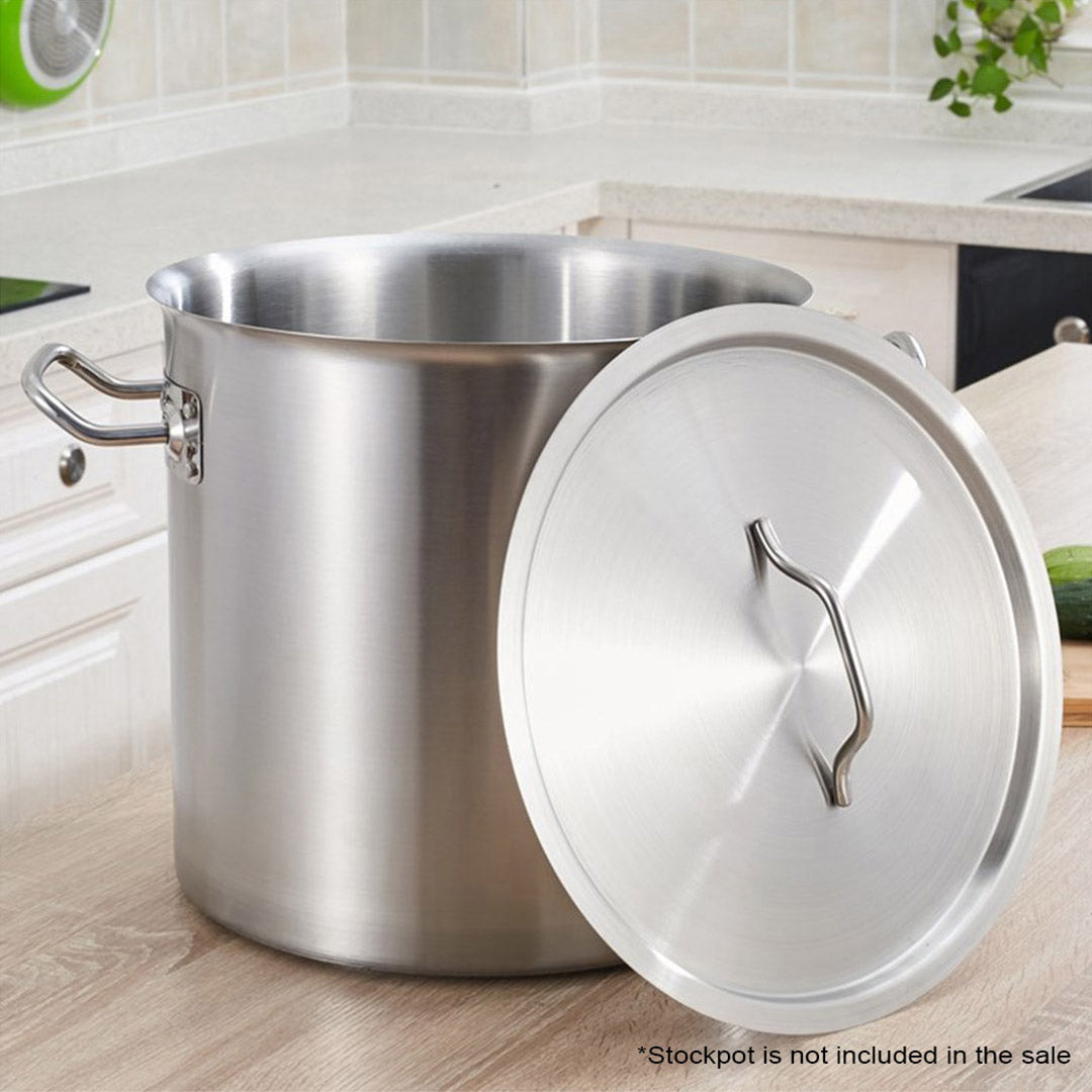 Soga 55cm Top Grade Stockpot Lid Stainless Steel Stock Pot Cover