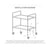 Soga 2 X 3 Tier 75x40x83.5cm Stainless Steel Kitchen Dinning Food Cart Trolley Utility Size Small