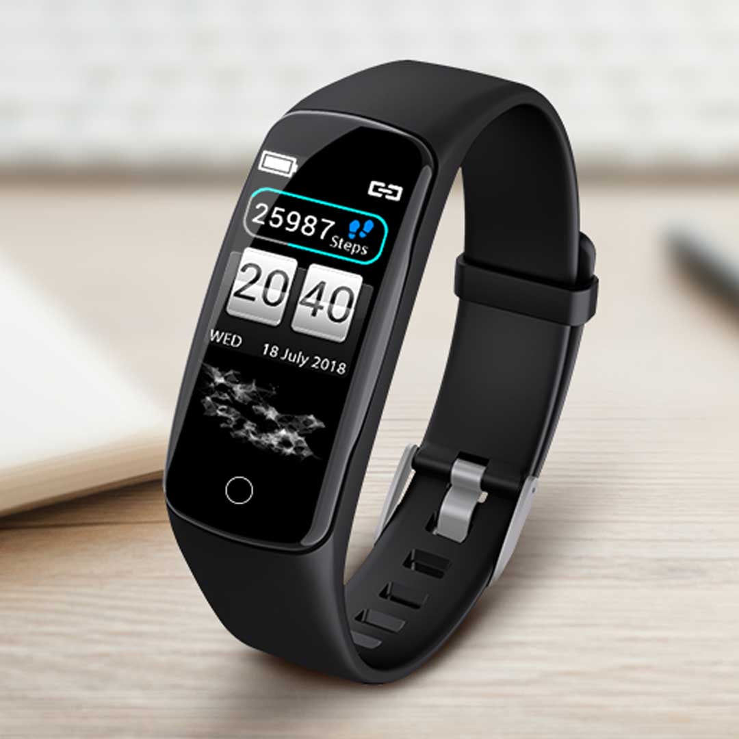 Soga Sport Monitor Wrist Touch Fitness Tracker Smart Watch Black