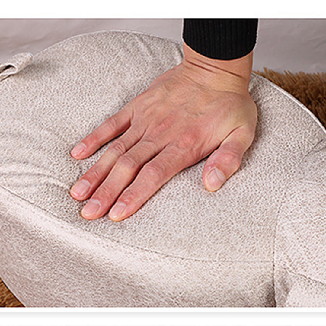 Green Children Bench Deer Character Round Ottoman Stool Soft Small Comfy Seat Home Decor