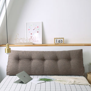 Soga 2 X 150cm Coffee Triangular Wedge Bed Pillow Headboard Backrest Bedside Tatami Cushion Home Decor