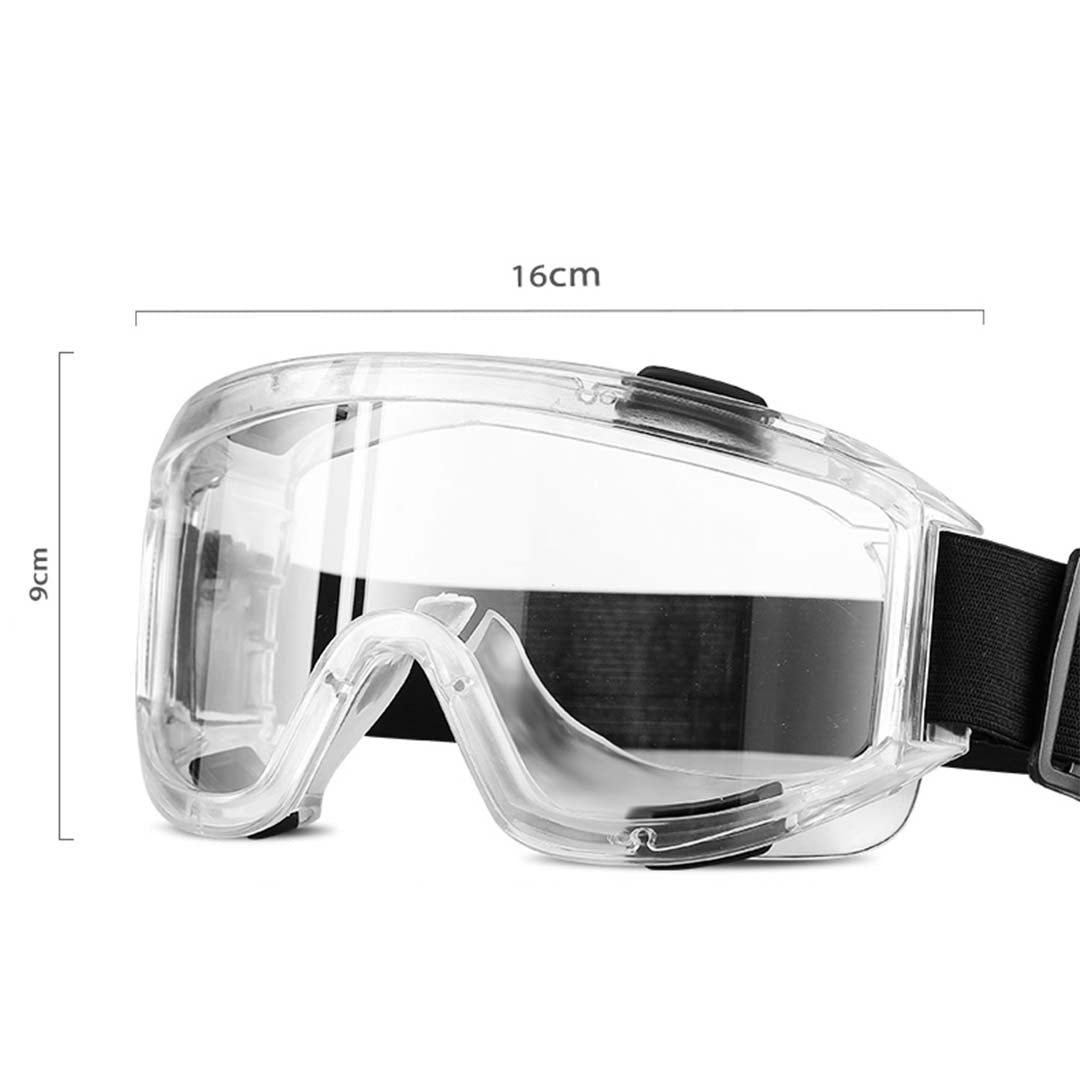 4 X Clear Protective Eye Glasses Safety Windproof Lab Goggles Eyewear