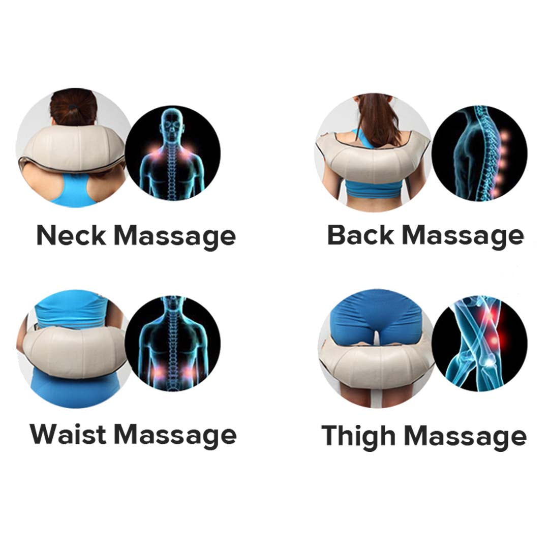 Soga Electric Kneading Neck Shoulder Arm Body Massager With Heat Health Care
