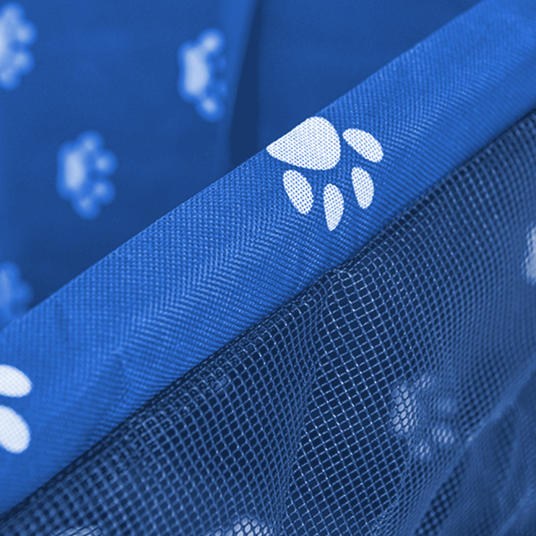 Soga Waterproof Pet Booster Car Seat Breathable Mesh Safety Travel Portable Dog Carrier Bag Blue