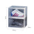 2 Tier Transparent Portable Shoe Organiser Sneaker Footwear Folding Plastic Bin Stackable Storage Box with Magnetic Door