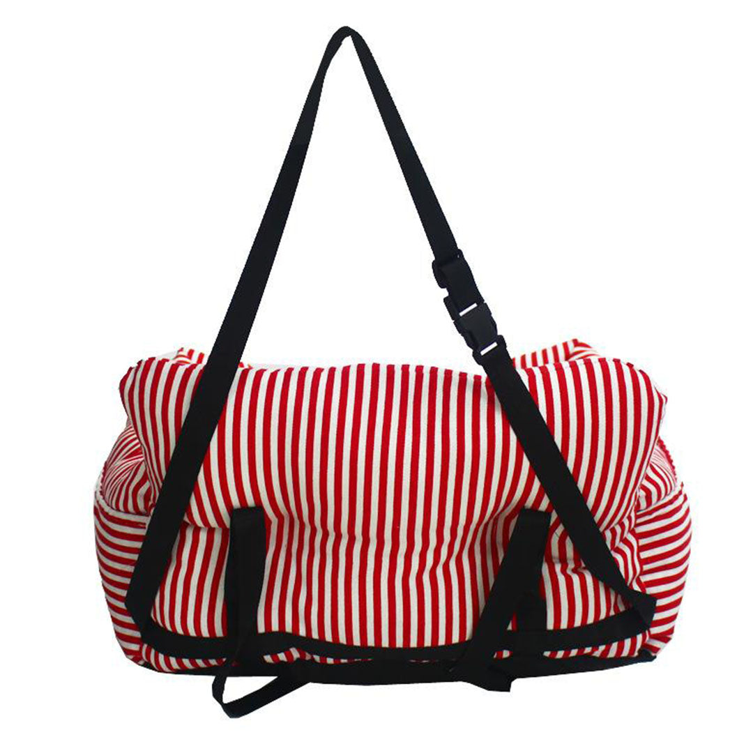 Red Pet Car Seat Sofa Safety Soft Padded Portable Travel Carrier Bed