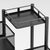 Soga 2 X 4 Tier Steel Square Rotating Kitchen Cart Multi Functional Shelves Portable Storage Organizer With Wheels