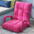 Soga 4 X Foldable Lounge Cushion Adjustable Floor Lazy Recliner Chair With Armrest Pink