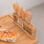 Soga 2 X 36cm Brown Rectangular Wood Cheese Board Charcuterie Serving Tray With Knife Set Countertop Decor