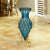 Soga 67cm Blue Glass Tall Floor Vase With Metal Flower Stand