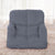 Soga 4 X Foldable Lounge Cushion Adjustable Floor Lazy Recliner Chair With Armrest Grey