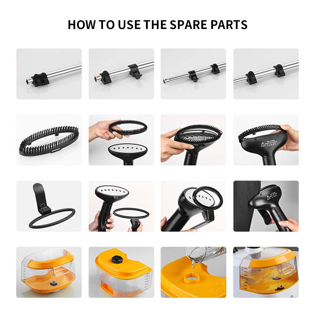 Soga 2 X Garment Steamer Portable Cleaner Steam Iron 80 Mins Red