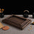 Soga 2 X Small Walnut Rectangle Wooden Tray Breakfast Dinner Serving Board Tea Set Holder Kitchen Home Decor