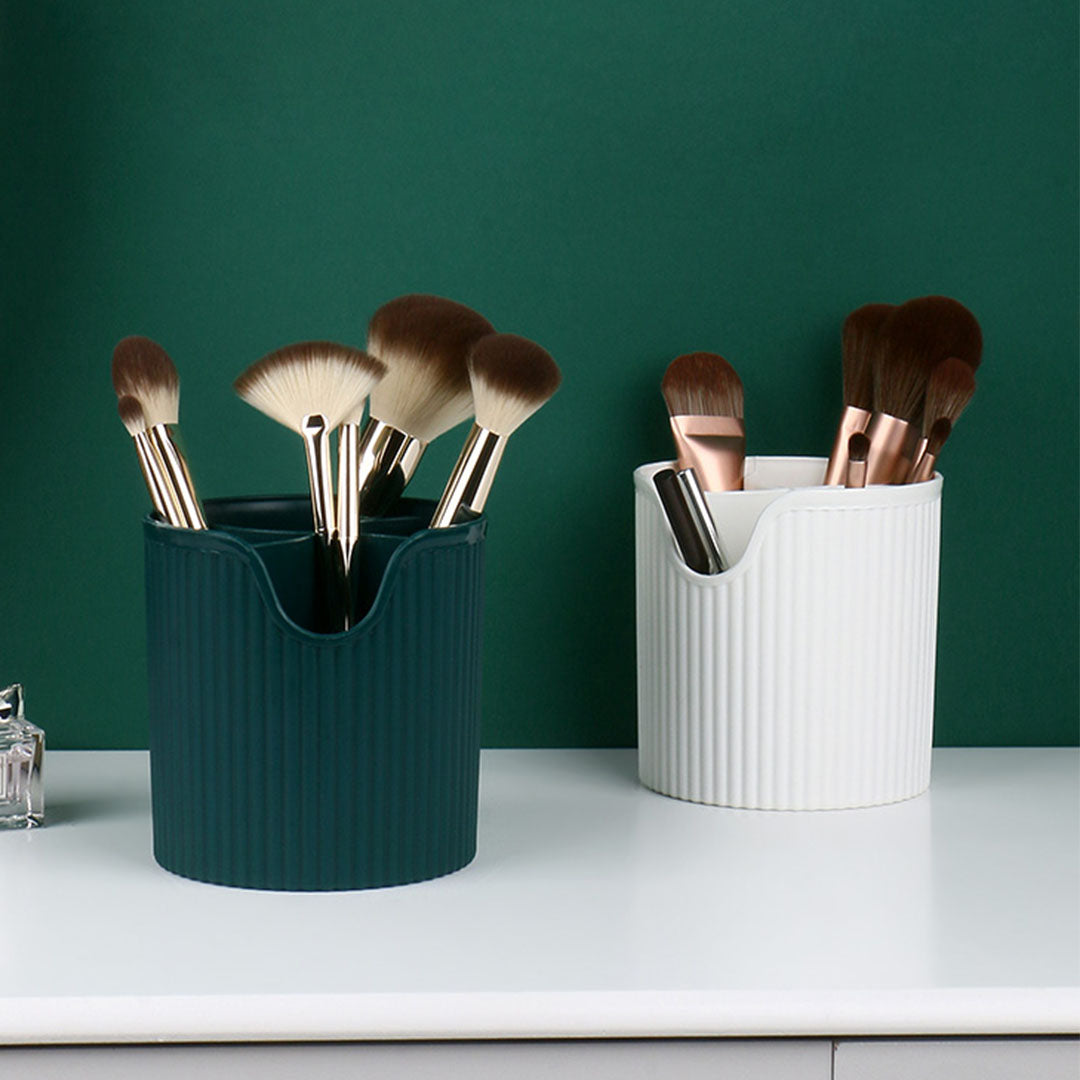 Green Cosmetic Jewelry Storage Organiser Set Makeup Brush Lipstick Skincare Holder Jewelry Storage Box with Handle