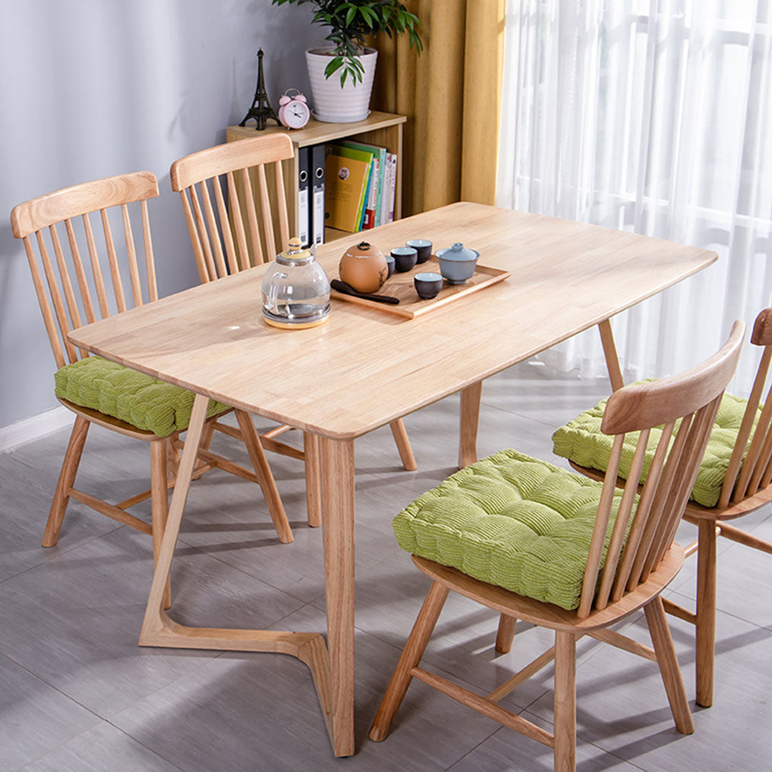 4X Green Square Cushion Soft Leaning Plush Backrest Throw Seat Pillow Home Office Sofa Decor