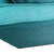 2 Seater Sofa Teal Fabric Lounge Set for Living Room Couch with Wooden Frame -