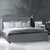 Milano Luxury Gas Lift Bed with Headboard (Model 1) - Grey No.28 - Double