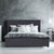 Milano Luxury Gas Lift Bed with Headboard (Model 1) - Charcoal No.35 - King