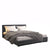 Milano Decor Eden Gas Lift Bed - Dark Grey - Double