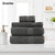Royal Comfort Cotton Bamboo Towel 4pc Set - Granite