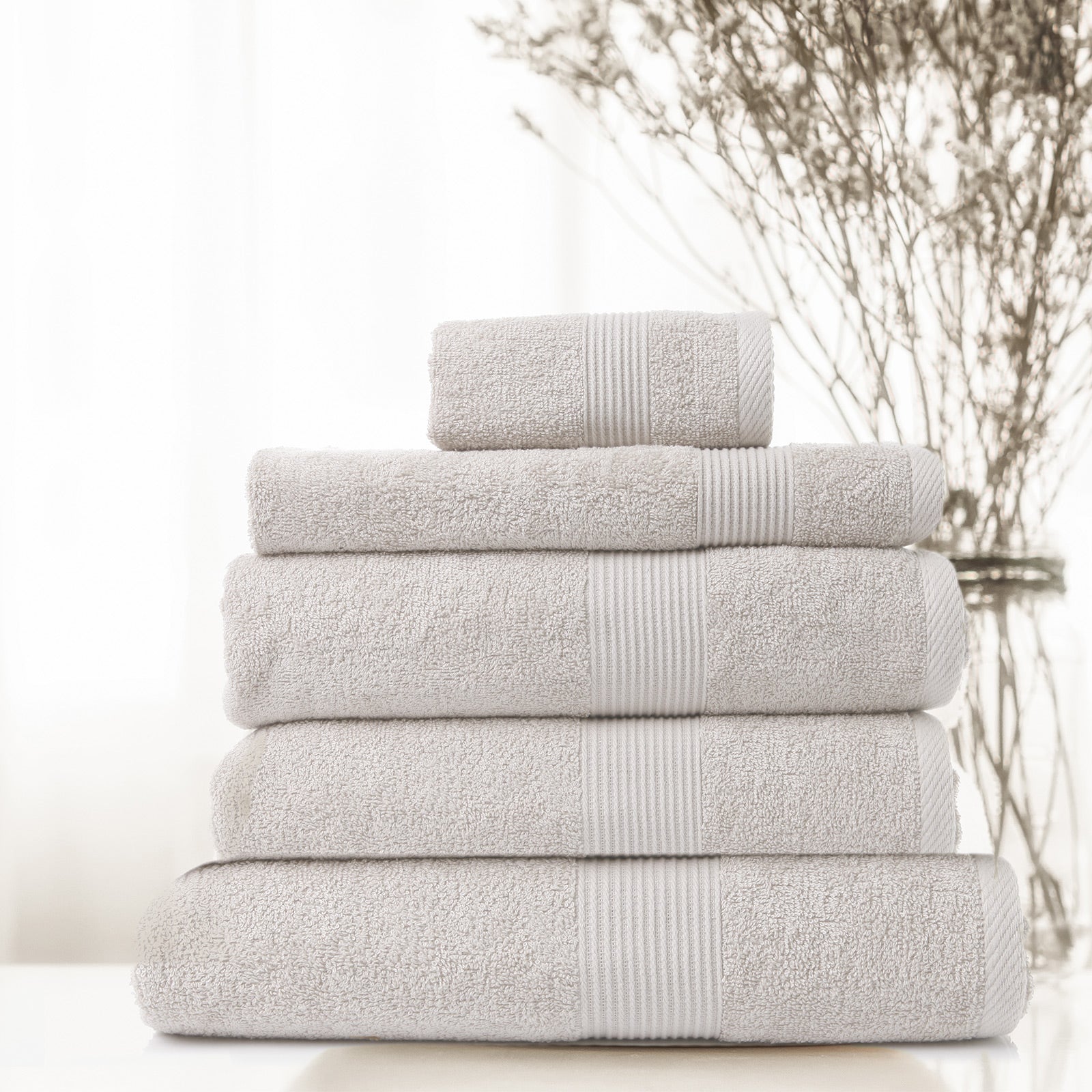 Royal Comfort Cotton Bamboo Towel 5pc Set - Seaholly