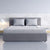 Milano Luxury Gas Lift Bed with Headboard (Model 1) - Grey No.28 - King Single