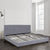 Milano Sienna Luxury Bed with Headboard (Model 2) - Grey No.28 - King Single