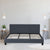 Milano Sienna Luxury Bed with Headboard (Model 2) - Charcoal No.35 - Double