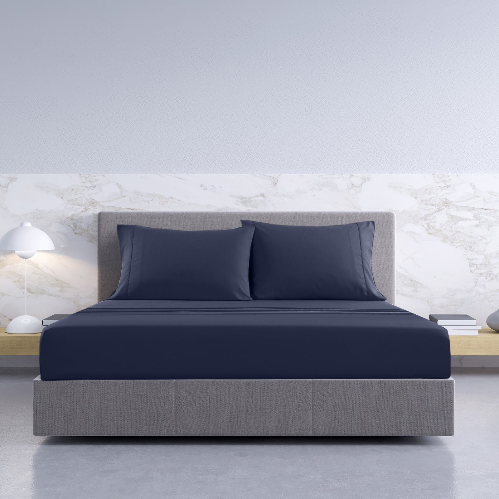 Royal Comfort - Balmain 1000TC Bamboo cotton Sheet Sets (Queen) - Royal Blue