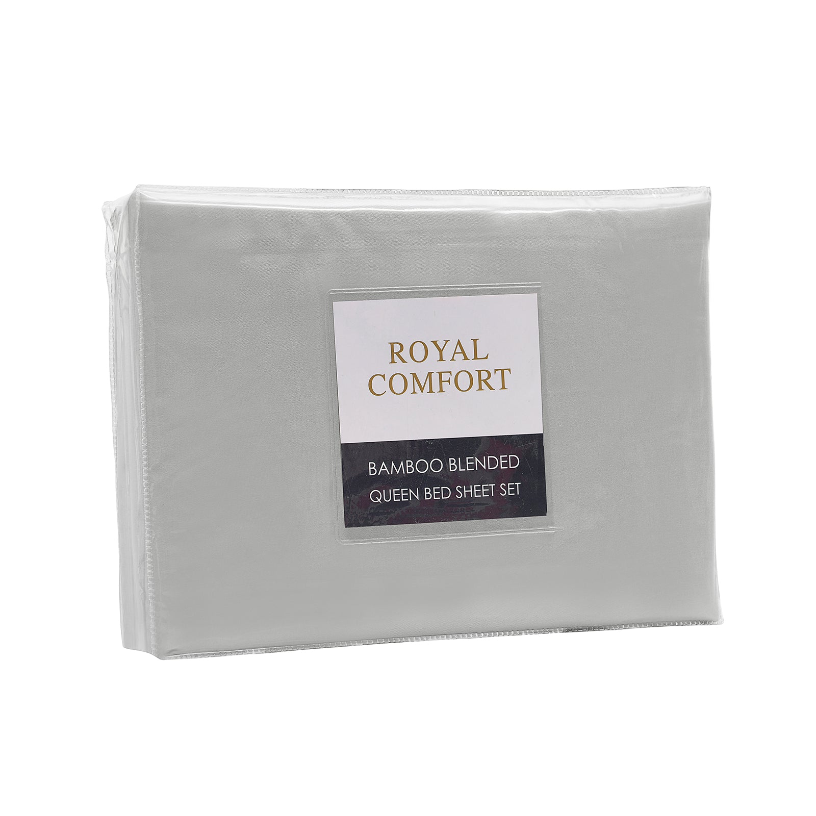 Royal Comfort Blended Bamboo Sheet Set Light Grey - Queen